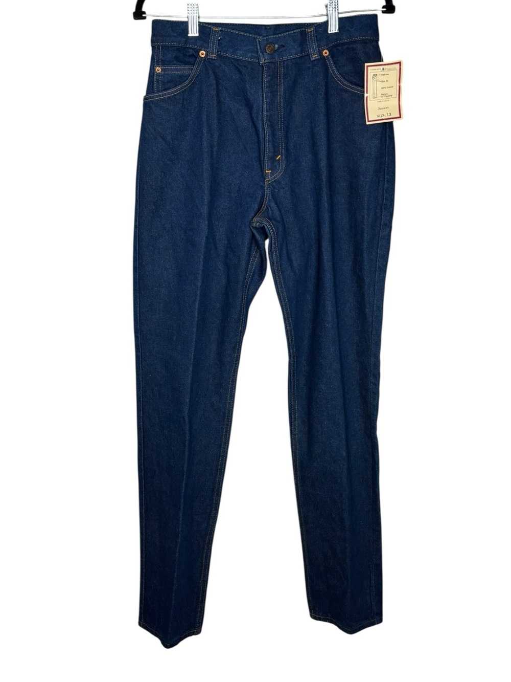 NEW VTG 90s Levi’s Women’s Juniors High Rise Super Straight Orange Tab Slim 13